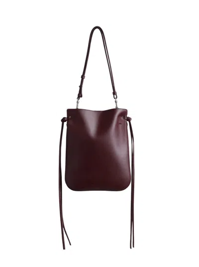 Phoebe Philo Leather Gig Pouch In Red