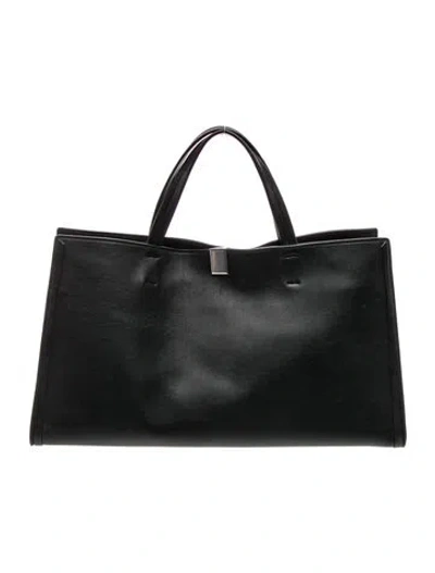 Pre-owned Phoebe Philo Leather Kit Cabas Bag Medium In Black