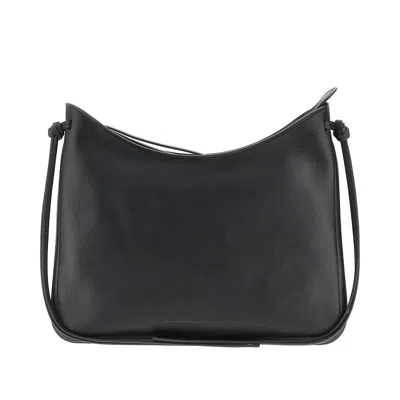 Phoebe Philo Leather Medium 'gig' Shoulder Bag In Black