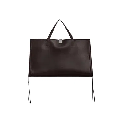 Pre-owned Phoebe Philo Leather Medium Kit Cabas 'chocolate Brown' | Women's Size Onesize