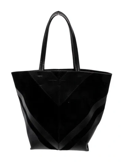 Pre-owned Phoebe Philo Leather Pot Cabas In Black