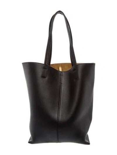 Pre-owned Phoebe Philo Leather Pot Cabas In Black