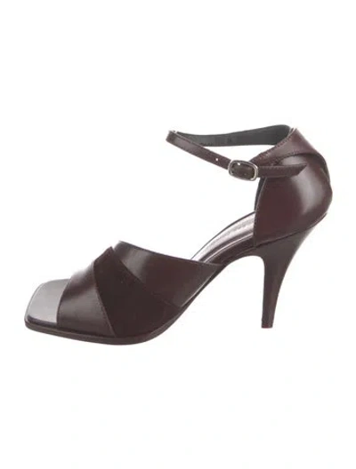 Pre-owned Phoebe Philo Leather Sandals In Brown