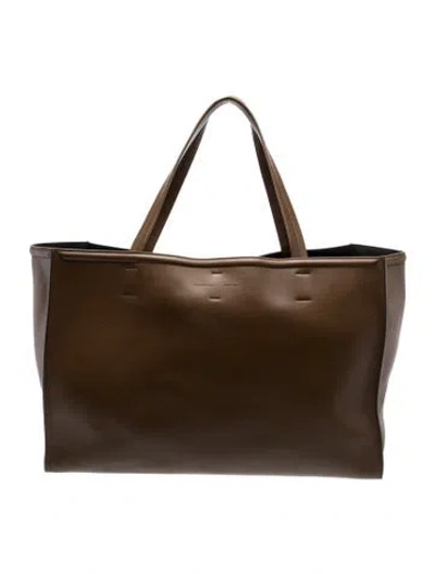 Pre-owned Phoebe Philo Leather Slouch Large In Brown