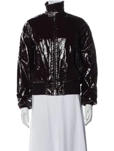 Pre-owned Phoebe Philo Linen Bomber Jacket In Red