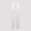 Phoebe Philo Liquid Cargo Pants In Silk Blend In White