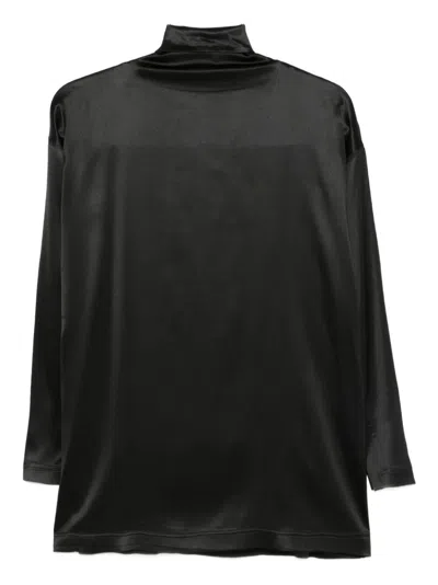 Phoebe Philo Liquid Knot Collar Top In Green