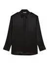 Phoebe Philo Liquid Utility Shirt In Black