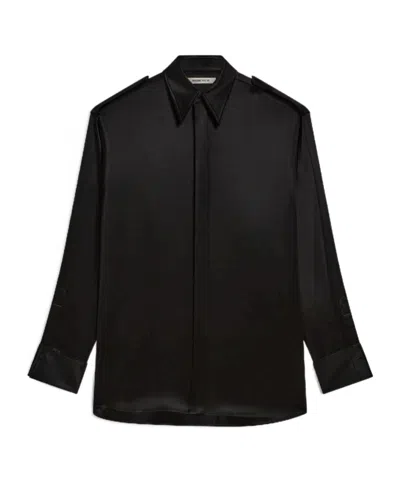 Phoebe Philo Liquid Utility Shirt In Black