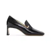 Phoebe Philo 60mm Club Leather Heeled Loafers In Black
