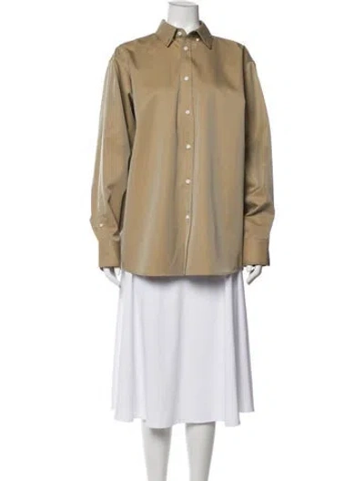 Pre-owned Phoebe Philo Long Sleeve Button-up Top In Neutrals