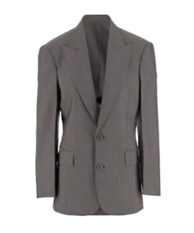 Phoebe Philo Long-sleeved Casual Jacket In Gray