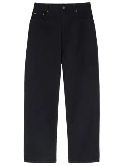 Phoebe Philo Low Rise Wide Leg Drop Jeans In Black