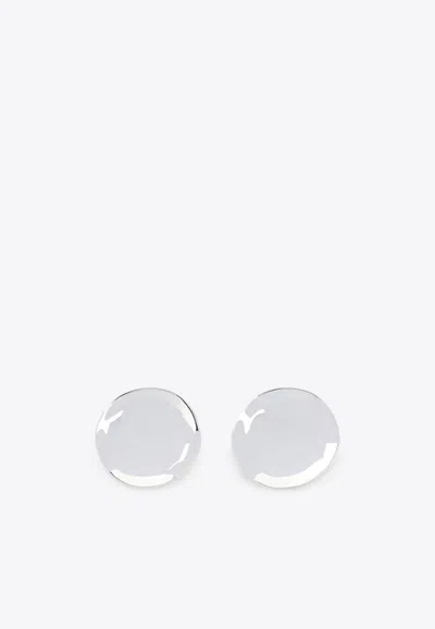 PHOEBE PHILO MEDALLION DISH EARRINGS