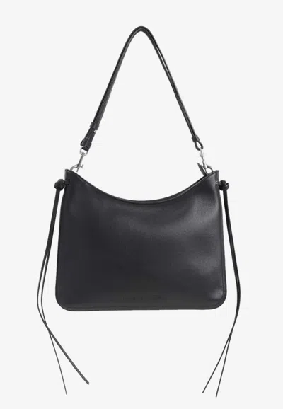 Phoebe Philo Medium Gig Calf Leather Shoulder Bag In Black