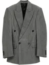 Phoebe Philo Mélange-effect Blazer In Animal Print