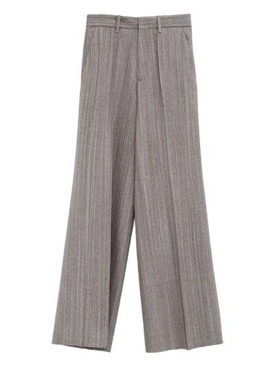Phoebe Philo Mélange-effect Trousers In Multi