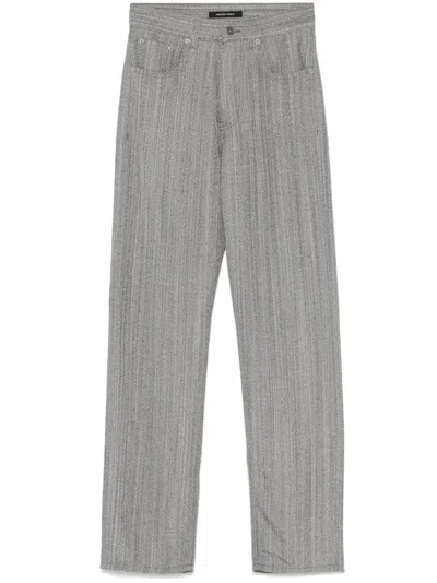 Phoebe Philo Mélange Trousers In Blue