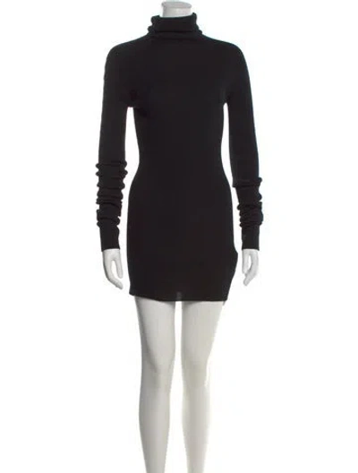 Pre-owned Phoebe Philo Merino Wool Knee-length Dress In Black