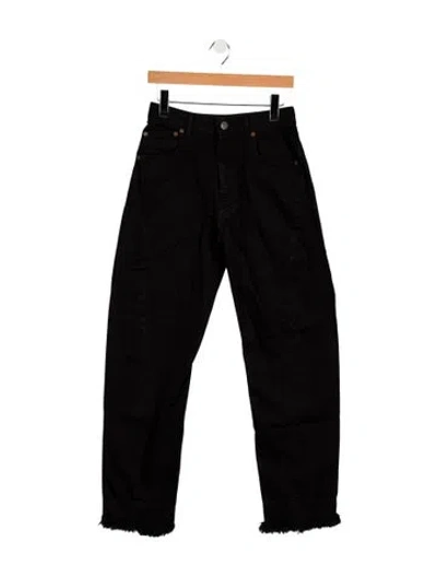 Pre-owned Phoebe Philo Mid-rise Straight Leg Jeans In Black