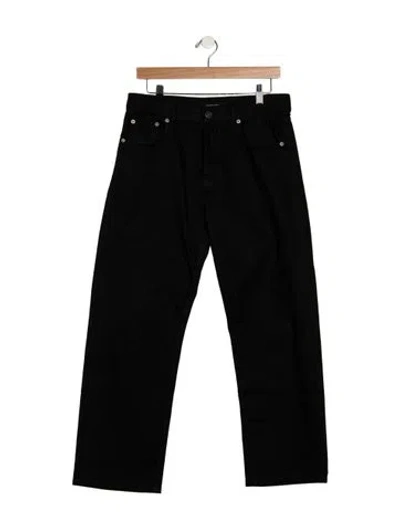 Pre-owned Phoebe Philo Mid-rise Wide Leg Jeans In Black