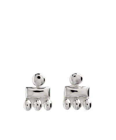 Phoebe Philo Mini Chandelier Earrings In Metallic