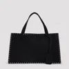 Phoebe Philo Black Silver Stud Cabas Bag In Black