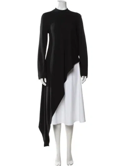 Pre-owned Phoebe Philo Mock Neck Long Sleeve Top In Black