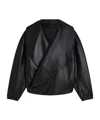 Phoebe Philo Moon Pilot Leather Jacket In Black