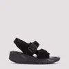 Phoebe Philo Pace Suede Leather Sandals In Black