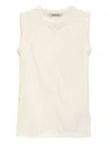 Phoebe Philo Panelled Sleeveless Top In White