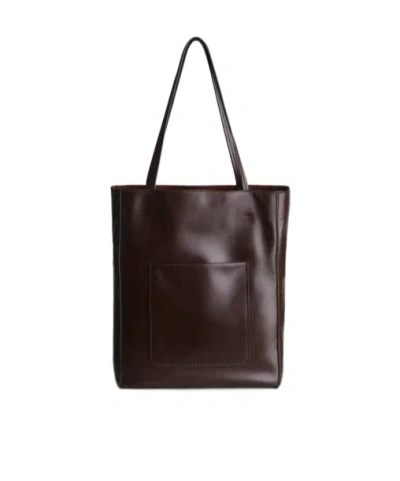 Phoebe Philo Paper Handbag In Chocolate Brown