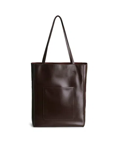 Phoebe Philo Paper Tote Bag In Brown