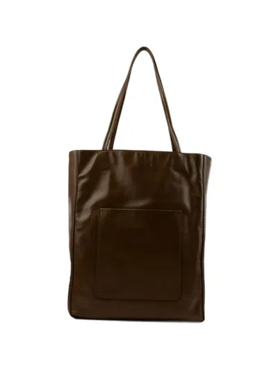Phoebe Philo Paper Tote Bag In Brown