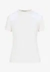 Phoebe Philo Cotton And Lyocell T-shirt With Patch In White