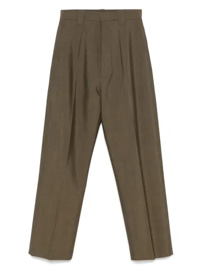 Phoebe Philo Pressed-crease Trousers In Multi