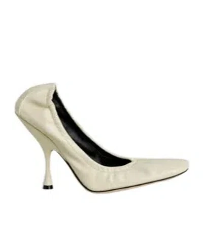Phoebe Philo Pucker High Heels In Plaster Color