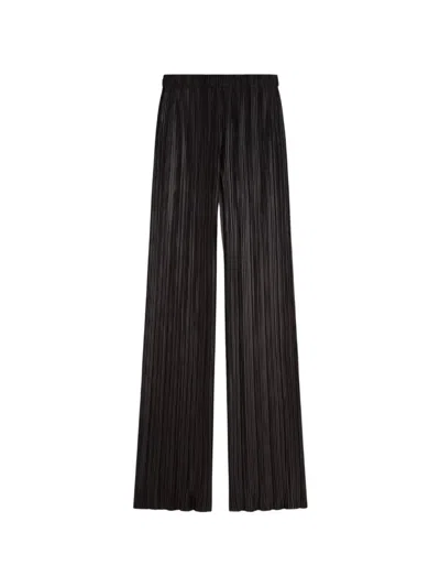 Phoebe Philo Razor Pleat Trousers In Brown