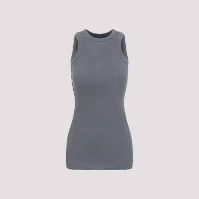Phoebe Philo Ribbed Tank Top In Gray
