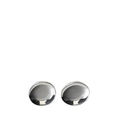 Phoebe Philo Round Earrings In Silver