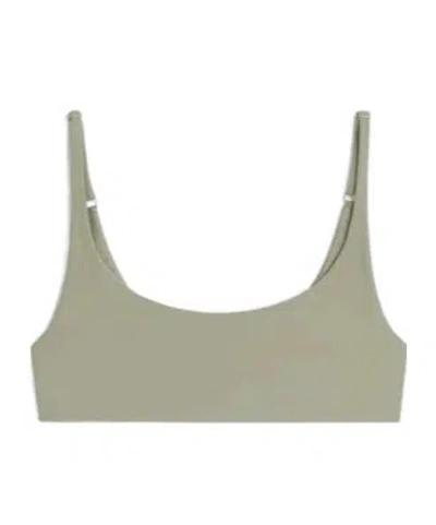 Phoebe Philo Round Neck Bikini Top In Gray