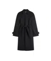Phoebe Philo Rounded-shoulder Coat In Black