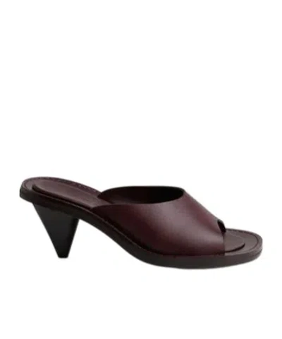 Phoebe Philo Round-toe High-heeled Sandals In Purple