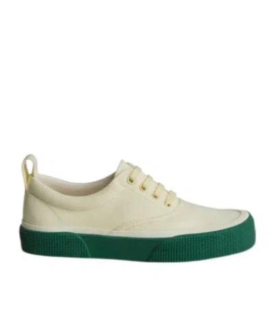 Phoebe Philo Round-toe Lace-up Casual Sneakers In Yellow