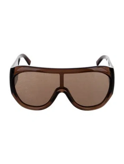 Pre-owned Phoebe Philo Shield Tinted Sunglasses In Brown