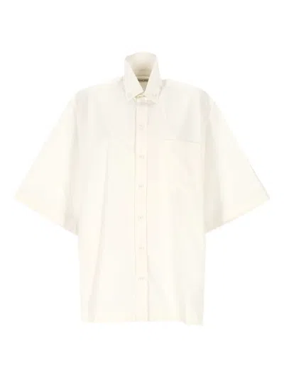 Phoebe Philo Short-sleeve Pocket Shirt In White