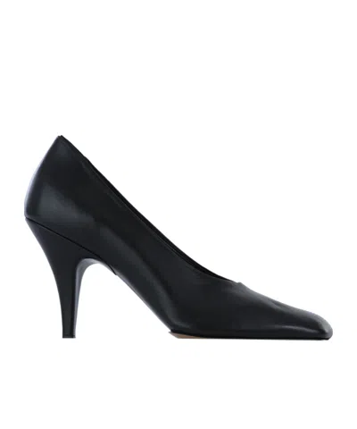 Phoebe Philo Short Square Toe High Heels In Black