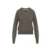Phoebe Philo V-neck Raglan-sleeve Sweater In Brown