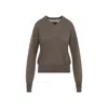 Phoebe Philo V-neck Raglan-sleeve Sweater In Brown