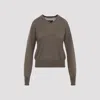 Phoebe Philo V-neck Raglan-sleeve Sweater In Brown
